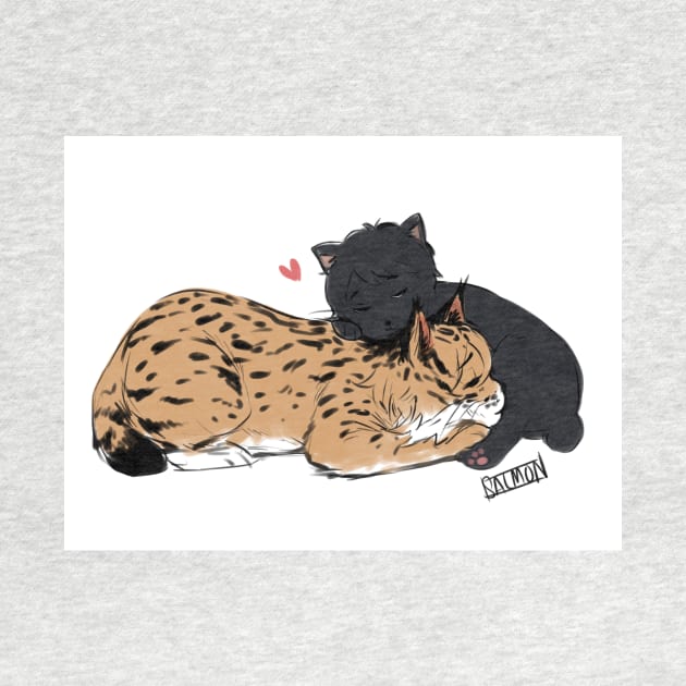 Banana Fish - Ash and Eiji Cats by MykaAndSalmon